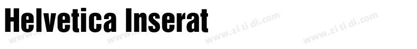 Helvetica Inserat 中字体转换